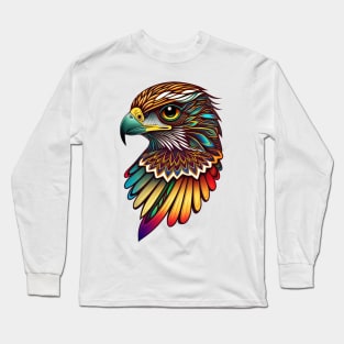 Falcon Vector Illustration Long Sleeve T-Shirt